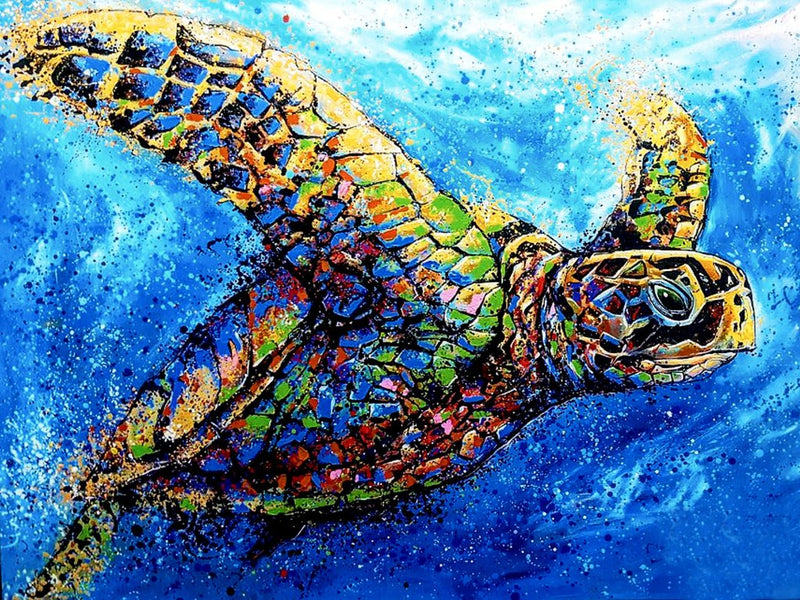 Turtle in the Deep Blue