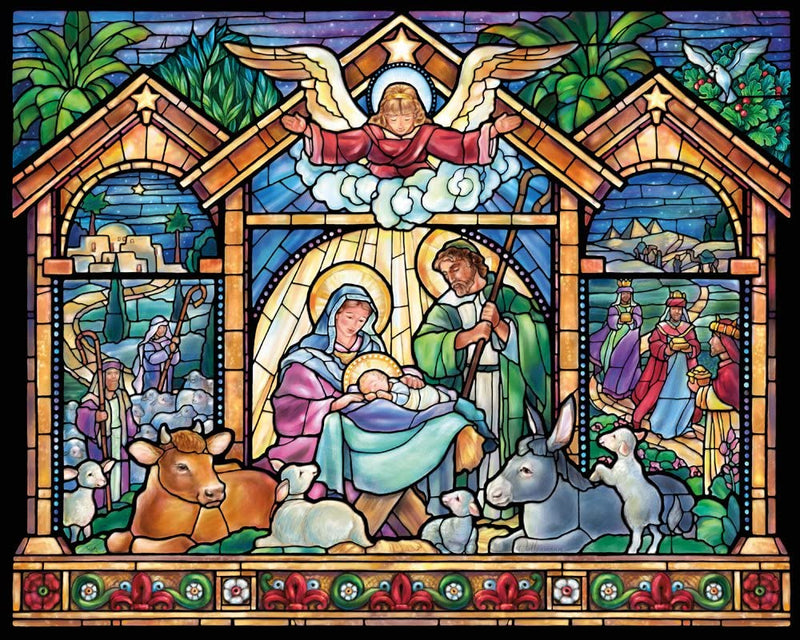 Nativity in Stained Glass
