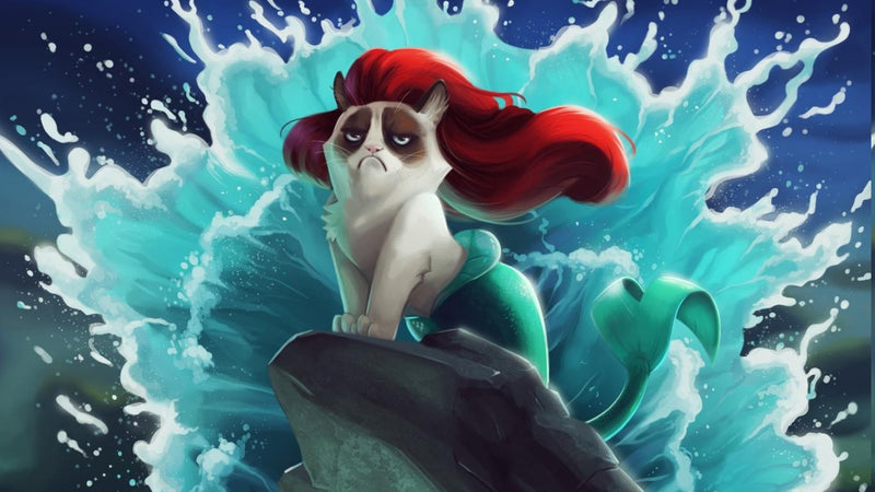 Mermaid Grumpy Cat