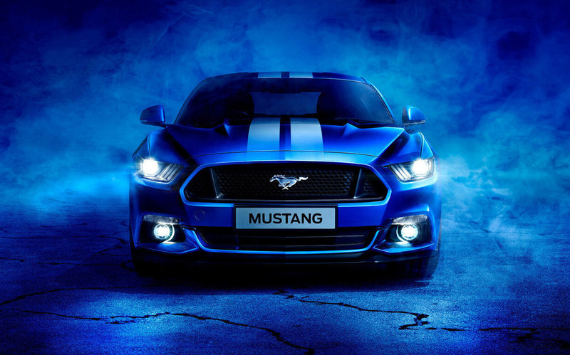 Blue Mustang