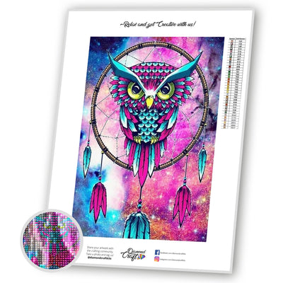 MULTICOLOR OWL Diamond Painting Kit – DAZZLE CRAFTER
