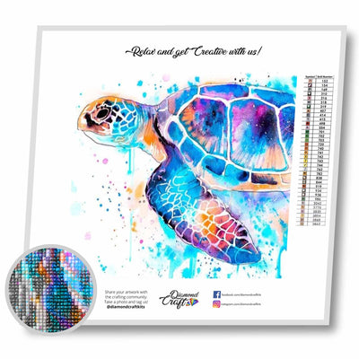 Twin Sea Turtle 5D Diamond Painting -  – Five Diamond  Painting