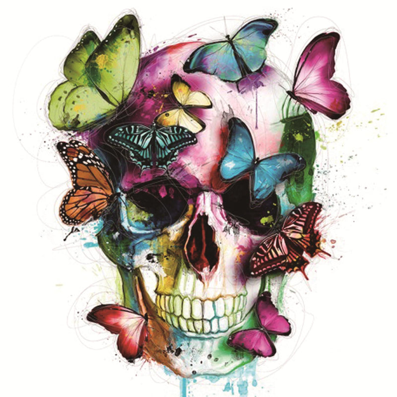 Skull And Butterflies