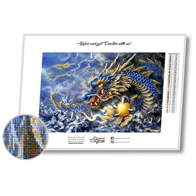 Crafting Spark Diamond Painting Kit Wise Dragon CS2535 11.8 x 15.8 Inches - Assorted