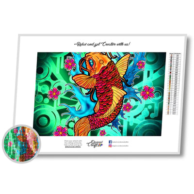 Sugamm DIY Diamond Art Kits Fishing Fish Round Full Drill, 5D Diamond  Painting Sea Animal Kits for Adults & Kids Beginner Rhinestone Embroidery  Cross