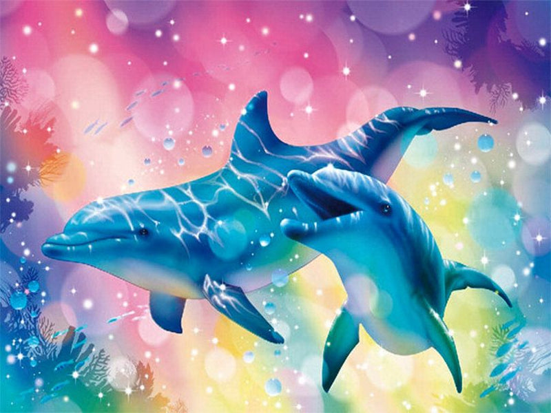 Pastel Dolphins