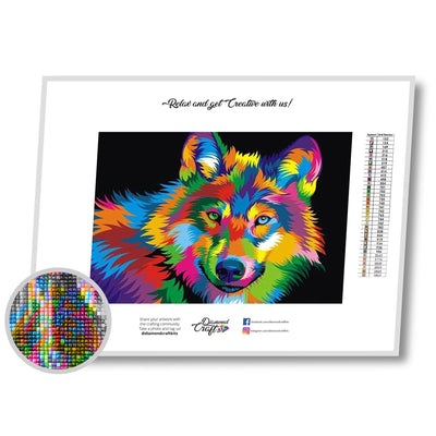 Wolves Kissing - Premium Diamond Painting Kit – Home Craftology