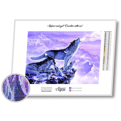 In The Wild Wolf Diamond Painting Kit with Free Shipping – 5D