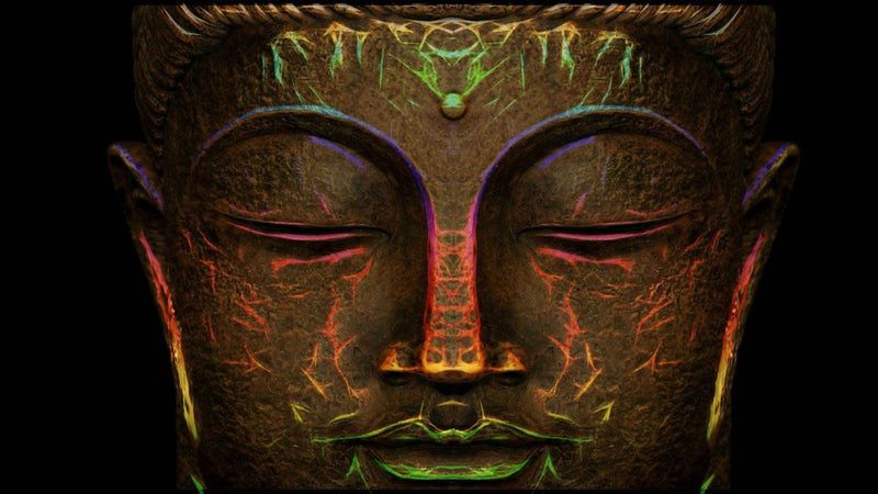 Buddha in Neon Stone
